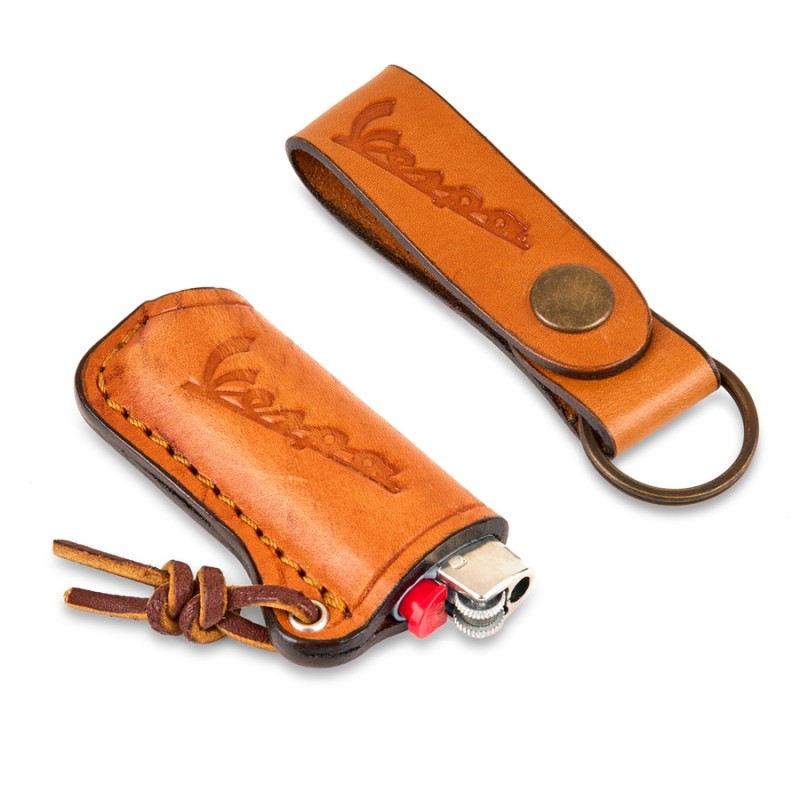 Ayı Kamp Vespa Çakmak & Anahtarlık Seti (Açık Kahverengi)